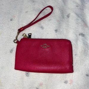 Pink Coach wristlet!